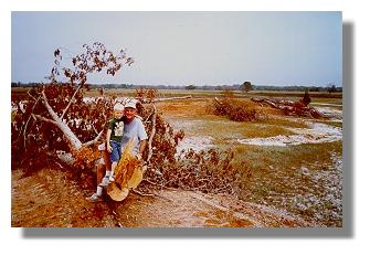 Manager Thomas Wilson and grandson, Hudson