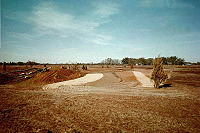 Pea gravel bedding areas for bream