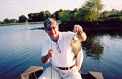 David Potts of Marion with a big shellcracker