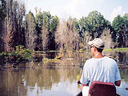 Chad Wilson fishing Swamp Lake